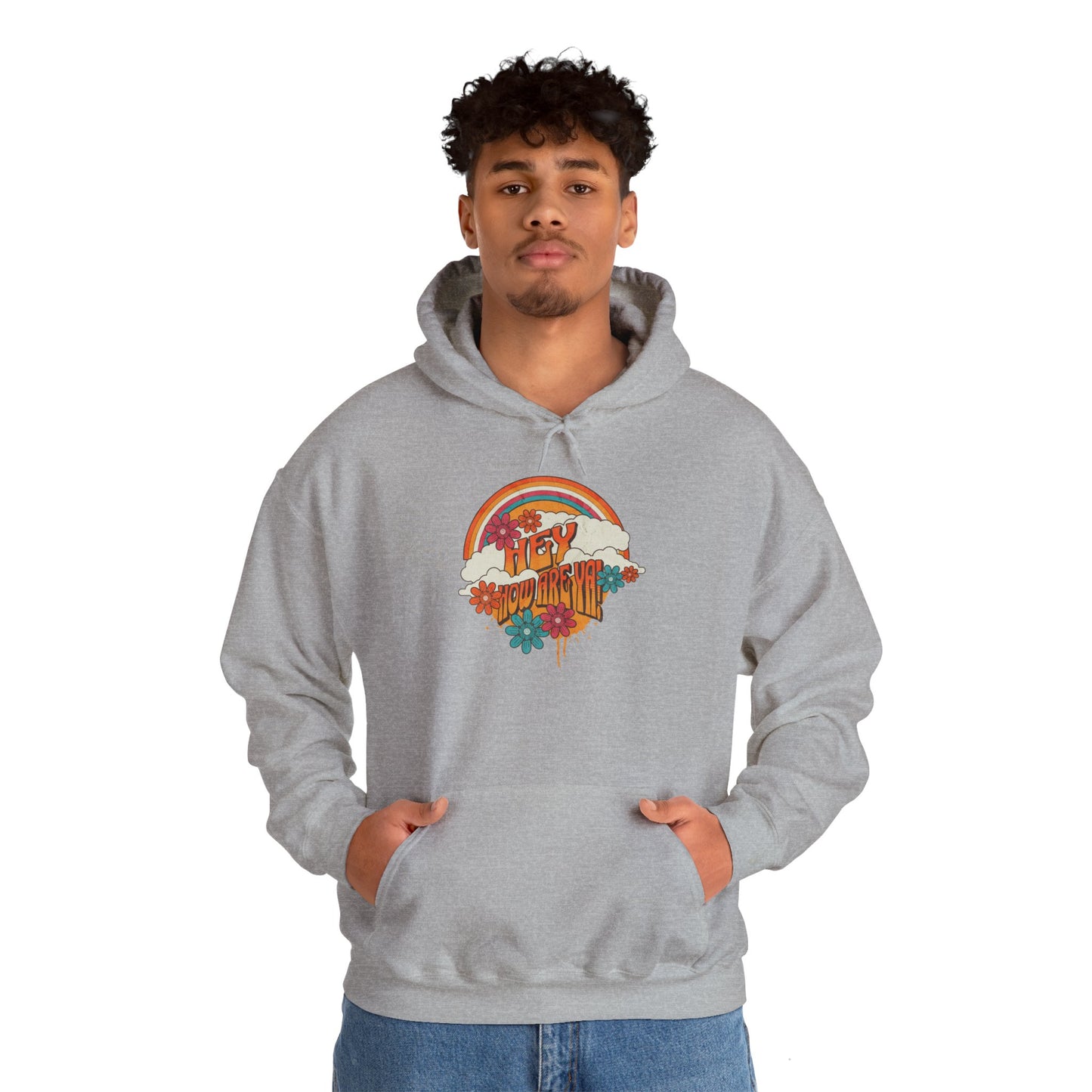 Hey, How Are Ya! Tropical Design, Unisex Hoodie